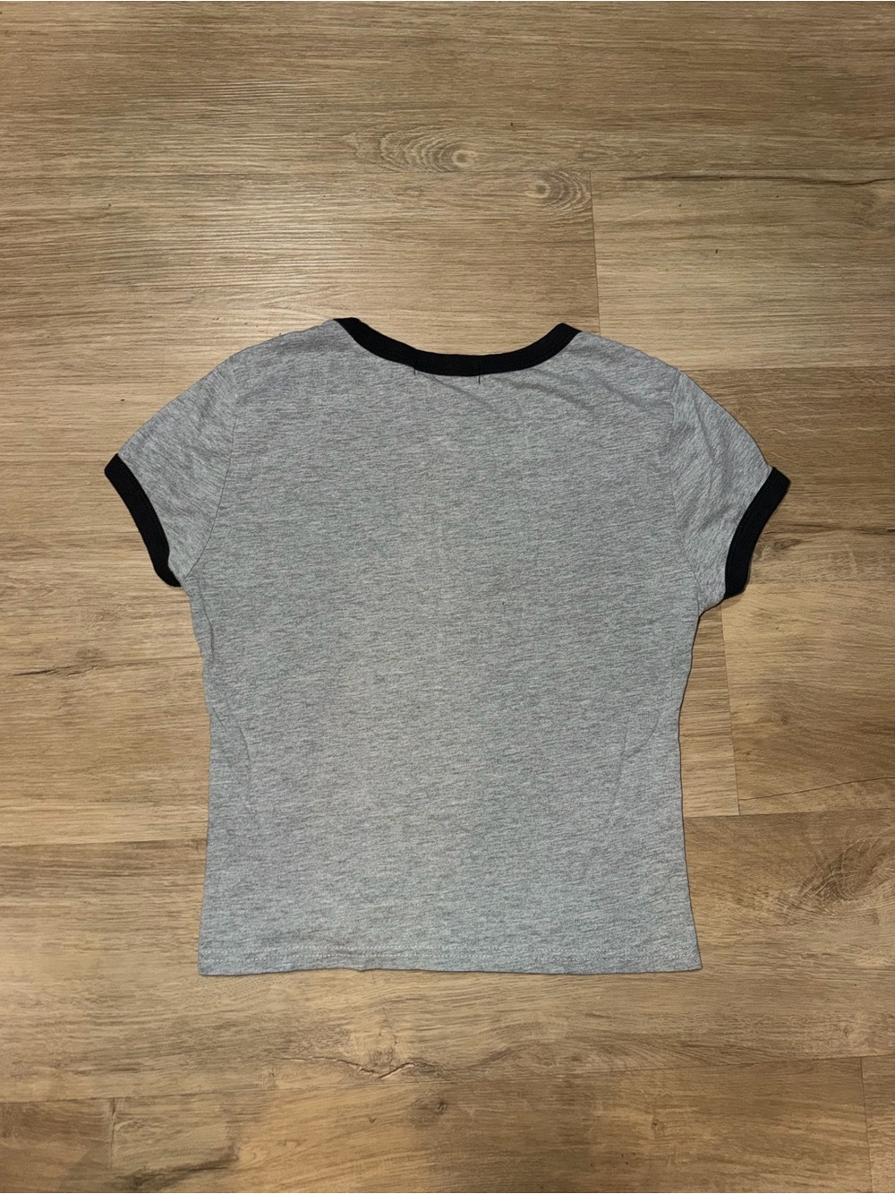 Light Gray "New York" Ringer baby Tee - Women - Picture 2 of 3
